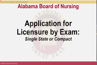 Licensure by Exam Video